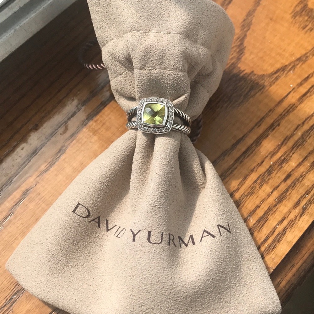 David Yurman size 6.25 petite Albion Lime Citrine